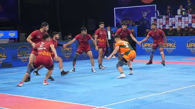 upkl-season-2-sangam-challengers-beat-kanpur-warriors-day-12-matches-results-yamuna-yoddhas-win-vs-ganga-kings-lucknow-lions-kashi-kings-kabaddi-updates