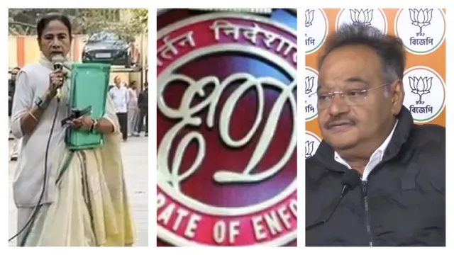 kolkata-ed-raid-on-ipac-pratik-jain-mamata-banerjee-confronts-with-probing-officials-amid-bjp-slams-tmc-bengal-cm-protest