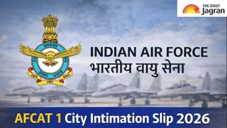 AFCAT 1 City Intimation Slip 2026 Out At afcat.edcil.co.in; How To Check And Direct Link Here