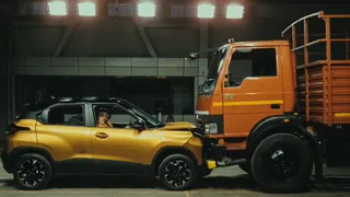 Watch: Tata Punch Facelift 2026 Crashed Into A Truck To Test Safety; Gets 5-Star BNCAP Rating
