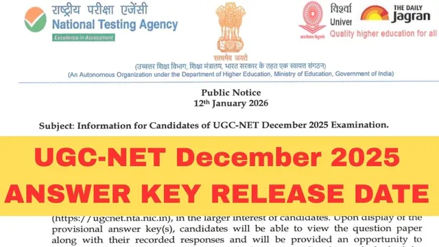 ugc-net-december-2026-answer-key-nta-announces-answer-key-release-date-for-all-85-subjects-check-all-details