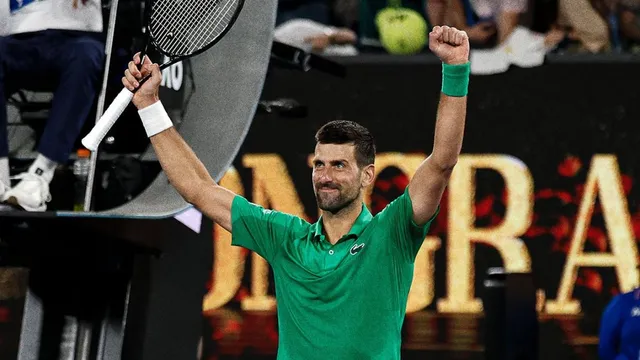 australian-open-novak-djokovic-records-century-of-wins-in-melbourne-as-title-quest-begins-with-victory-over-pedro-martinez