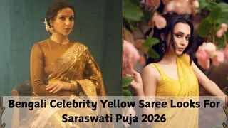 Saraswati Puja 2026: Bengali Celebrity-Inspired Yellow Sarees Perfect For Basant Panchami