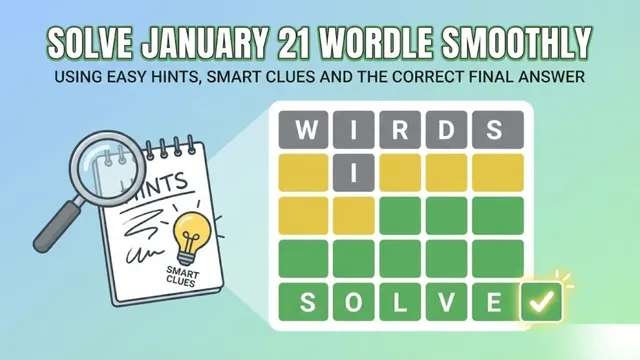 solve-january-21-wordle-smoothly-using-easy-hints-smart-clues-and-the-correct-final-answer