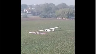 IAF Trainee Plane Crashes Into Pond In UP's Prayagraj, Two Pilots Safe; Video Shows Moments Before Incident | Watch