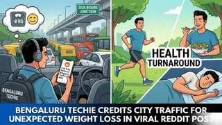 Bengaluru Techie Credits City Traffic For Health Turnaround, Says ‘I’ve Lost 8 Kg Without Trying’ In Viral Reddit Post