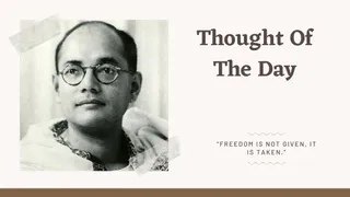 Thought Of the Day By Netaji Subhas Chandra Bose: Today's Motivational Quotes For School Assembly To Celebrate His 129th Birth Anniversary