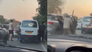 Gurugram: Police Foils Kidnapping Attempt After Goons Attack Delivery Man Over Rs 6.5 Lakh Dispute | Watch