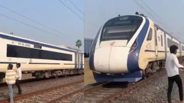 vande-bharat-express-halted-mid-way-after-men-block-high-speed-train-by-laying-logs-on-tracks-for-social-media-video-says-vande-bharat-ko-rukwa-kar-rahengay