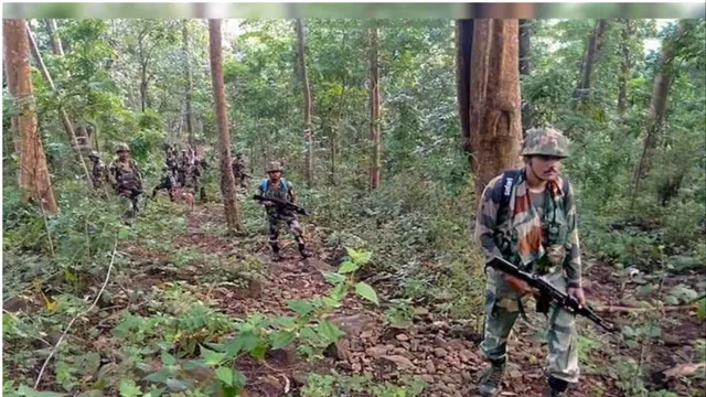 operation-megaburu-17-naxalites-neutralised-security-forces-corner-remaining-45-as-encounter-continues-misir-besra-also-trapped