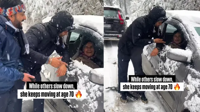 70-year-old-woman-goes-viral-for-fearlessly-driving-through-snow-covered-roads-in-himachal-pradesh-viral-video