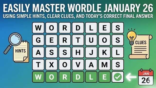 easily-master-wordle-january-26-using-simple-hints-clear-clues-and-todays-correct-final-answer