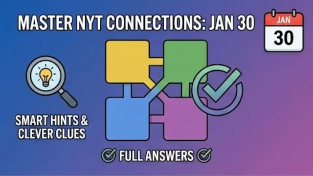 master-nyt-connections-january-30-smart-hints-clever-clues-and-full-answers-to-solve-puzzle-like-a-pro