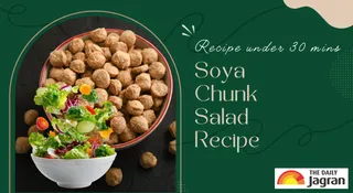 Simple High-Protein, Low-Carb Soya Chunk Salad Recipe For Healthy Breakfast