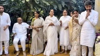 Sharad Pawar Pays Tribute To Nephew Ajit Pawar At Sunetra's Baramati Residence Amid NCP Reunion Talks
