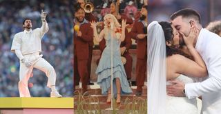 bad-bunnys-iconic-super-bowl-halftime-lady-gaga-ricky-martin-and-a-surprise-wedding-ceremony-steal-the-show-video