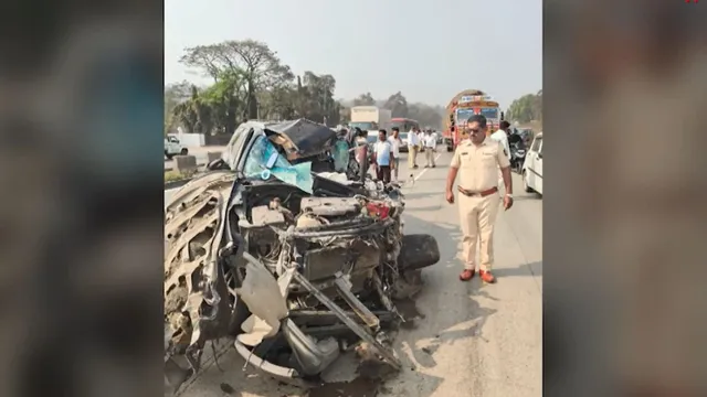 shooter-sambhaji-patil-killed-as-speeding-fortuner-slams-into-parked-truck-on-mumbai-ahmedabad-highway