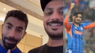 Jasprit Bumrah Teases Axar Patel In Hilarous Exchange After India's T20 World Cup Win Against Namibia, Says, 'Why Are You...'