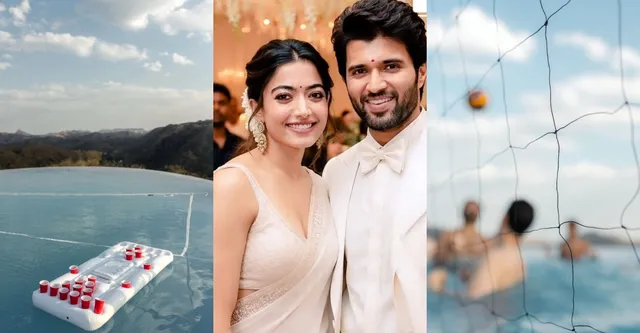rashmika-mandanna-vijay-deverakonda-wedding-festivities-begin-in-udaipur-with-pool-volleyball-and-elegant-japanese-dinner-photos