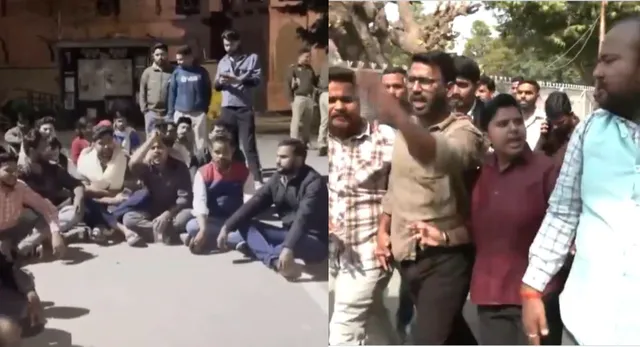 lucknow-university-protest-hanuman-chalisa-row-sparks-campus-tensions-lal-baradari-sealed