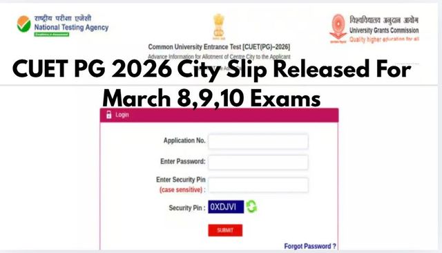 cuet-pg-2026-exams-nta-releases-city-slip-for-march-8-9-10-exams-at-examsntanicin-admit-card-to-be-out-soon