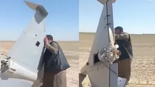 Men Seen Playing With American Suicide LUCAS Drone In Iraq Amid Airstrikes In Middle East | Watch