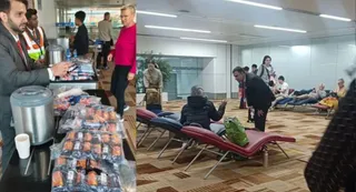 middle-east-crisis-disruptions-dial-provides-food-help-desks-for-stranded-passengers-at-igi-airport-delhi