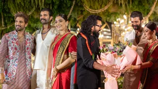 Rashmika-Vijay Wedding Reception Turns Into A Star-Studded Evening With Allu Arjun, Ram Charan And Many More
