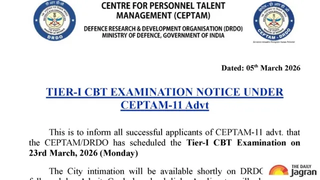 drdo-ceptam11-exam-date-2026-out-drdo-tier1-cbt-exam-on-march-23-check-admit-card-release-details