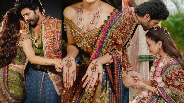 rashmika-mandanna-and-vijay-deverakonda-share-dreamy-mehendi-and-pradhanam-moments-glow-in-heritage-look-photos
