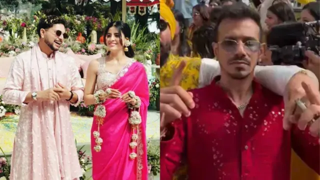 kuldeep-vanshika-wedding-pre-wedding-ceremony-yuzvendra-chahal-dance
