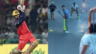 RCB Star Takes On Gully Cricket Challenge: Can He Chase 40 Off 15? | Watch