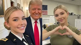 Viral US Soldier Jessica Foster Seen With Trump Does Not Exist; Account Removed From Instagram