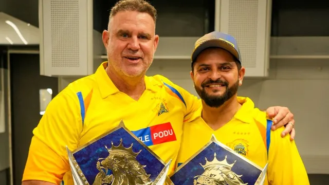 ipl-suresh-raina-and-matthew-hayden-inducted-into-chennai-super-kings-hall-of-fame