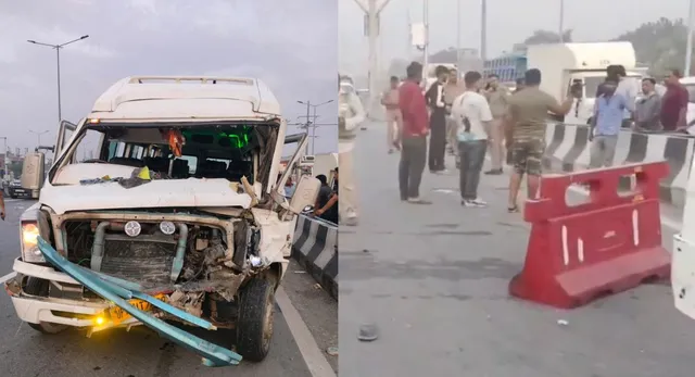 ghaziabad-accident-3-killed-as-tempo-traveller-rams-parked-thar-biker-on-delhi-meerut-expressway