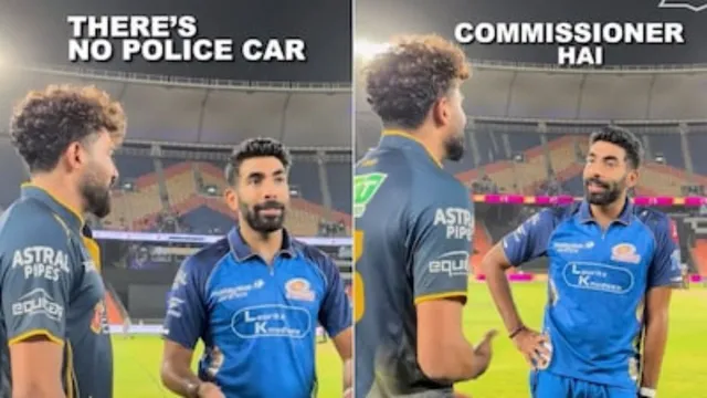 ipl-bumrah-complains-dsp-siraj-promotion-police-vehicle-video
