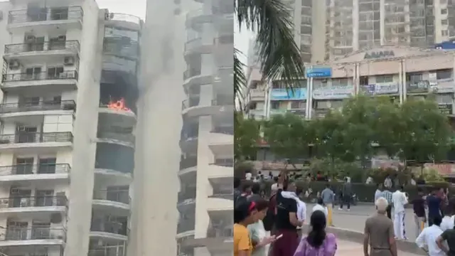 ghaziabad-fire-blaze-breaks-out-at-two-locations-in-crossings-republik-ajnara-society-dousing-ops-underway-breaking-news