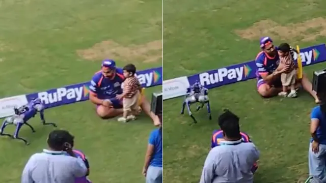 watch-rohit-sharma-adorable-clip-with-son-ahaan-at-wankhede-ahead-of-mis-ipl-2026-clash-vs-csk-goes-viral