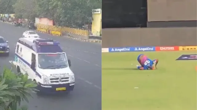 lungi-ngidi-injury-delhi-police-creates-green-corridor-to-rush-delhi-capitals-pacer-to-hospital-in-just-11-minutes-video