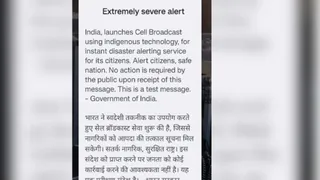 'Extremely Severe Alert': India Tests Emergency Cell Broadcast System As Phones Blare Across Country