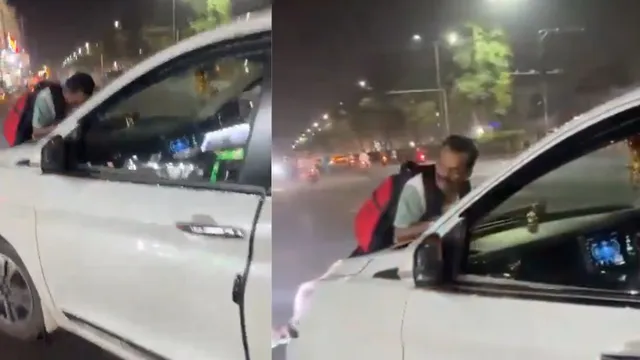 grabbed-hair-thrown-on-road-hyderabad-man-dragged-2-km-on-car-bonnet-over-uturn-dispute-video