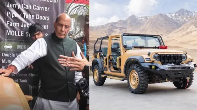 defence-minister-rajnath-singh-checks-out-mahindra-thar-roxx-atv-heres-what-it-gets