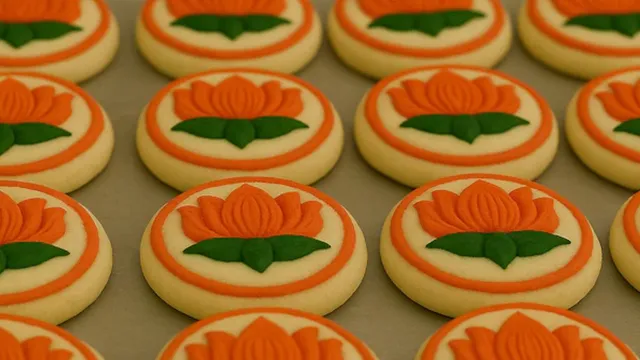 bengal-govt-formation-mamata-banerjee-tmc-bjp-lotus-shaped-sandesh-hits-bengal-stalls-as-suvendu-adhikari-takes-oath