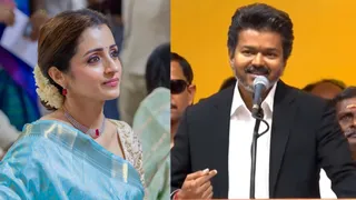 Trisha Krishnan Holds Back Tears At Thalapathy Vijay's Oath Taking Ceremony As Tamil Nadu CM | VIDEO