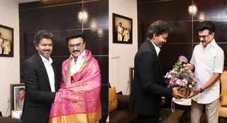 Vijay Meets MK Stalin In Chennai After Taking Oath As Tamil Nadu CM; Visuals Go Viral