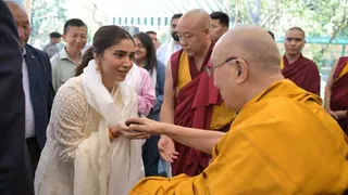 Bhumi Pednekar Visits Buddha Temple In Dharamshala, Gets Emotional After Meeting Spiritual Leader Dalai Lama | Photos