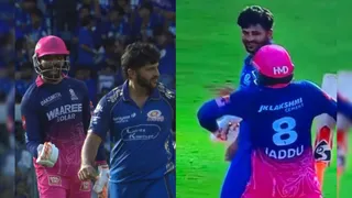 IPL 2026: Ravindra Jadeja Playfully Mocks Shardul Thakur After Hitting Boundaries In MI vs RR Match | Watch