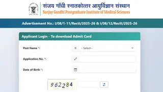 SGPGI Nursing Officer Admit Card 2026 Out, Here’s How To Download Hall Ticket PDFs At sgpgims.eapplynow.com, Exam On June 19