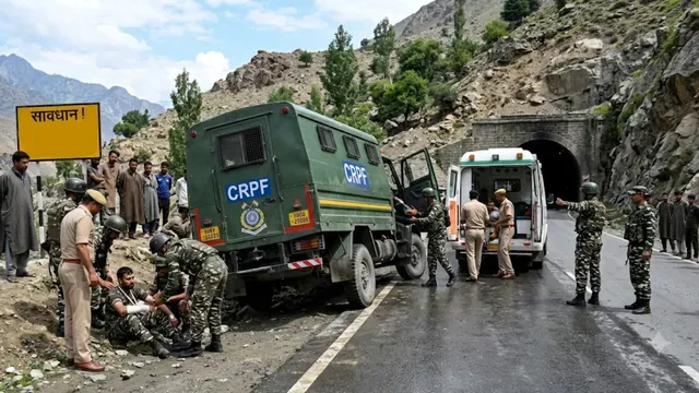 jammu-kashmir-six-crpf-personnel-injured-after-vehicle-skids-off-road-near-sonamarg-tunnel-in-ganderbal