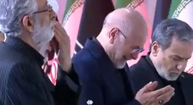 ayatollah-khamenei-funeral-iranian-speaker-foreign-minister-break-down-in-tears-during-farewell-ceremony-watch
